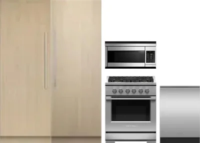 5 Piece Package Includes Refrigerator, Freezer, Range, Microwave And Dishwasher